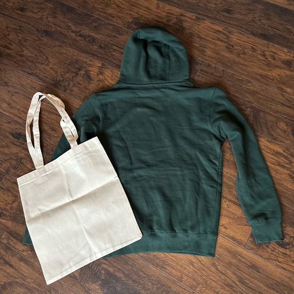 NWOT SmallLemons by Tay Merch Taylor Lautner Green Hoodie, Brown hat & tote Set - Picture 3 of 10
